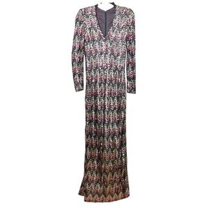 MARITA by ANTHONY MUTO sequin embellished formal maxi dress XS